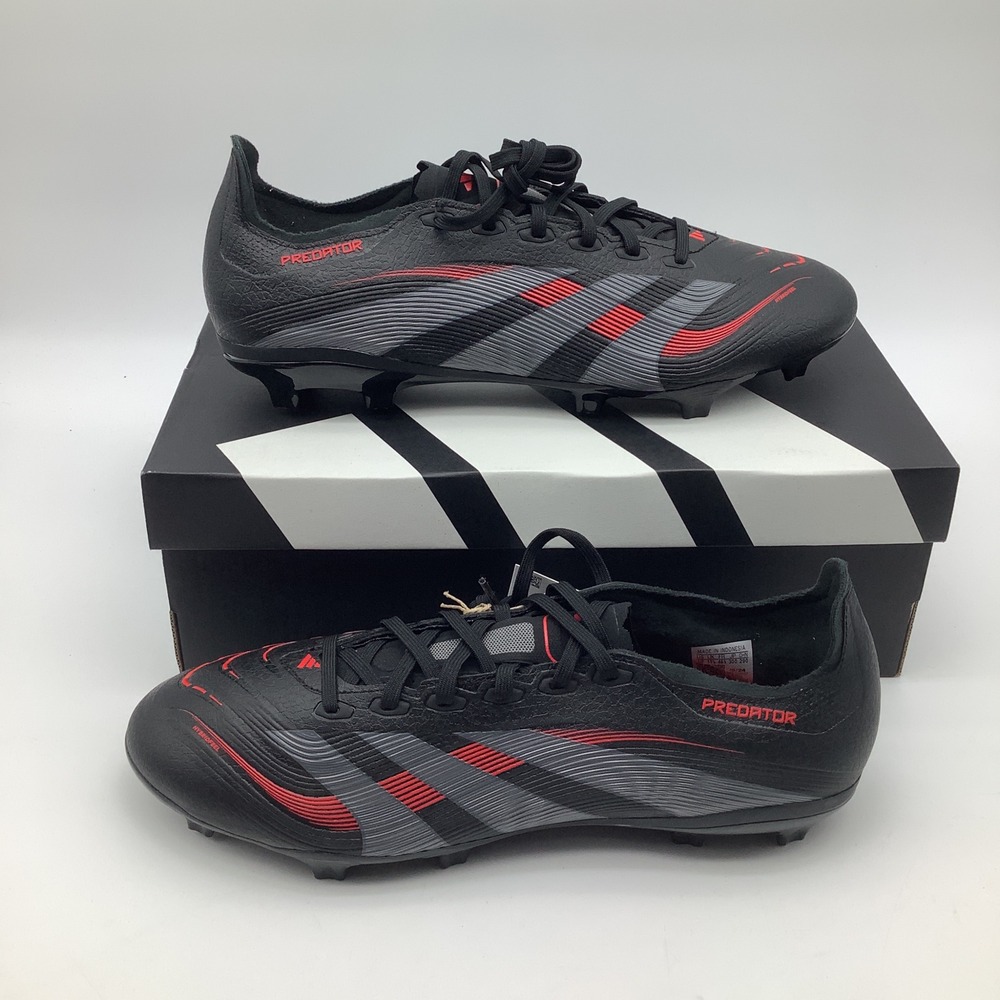 Adidas Predator‎ League FG MG Soccer Cleats Black Red ID1328 Mens 12 New